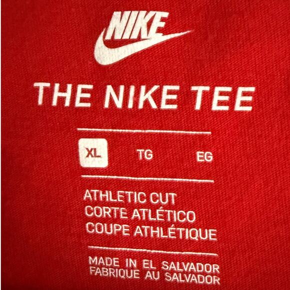 Nike Just Do It USA T-Shirt Red Men’s XL Athletic Fit 916986-657 - Picture 5 of 6